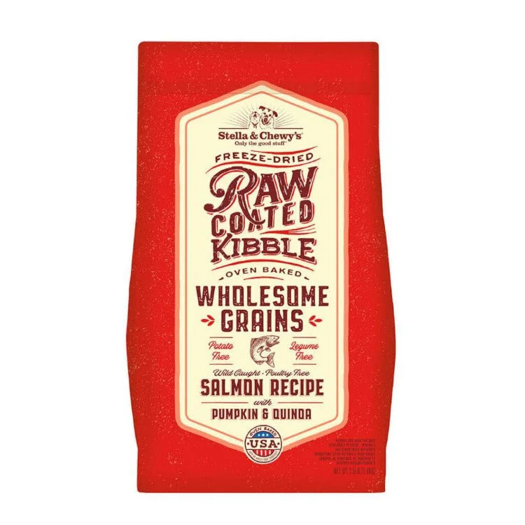 Stella & Chewy's Raw Coated Kibble with Grains Salmon Recipe with Pumpkin & Quinoa Dry Dog Food