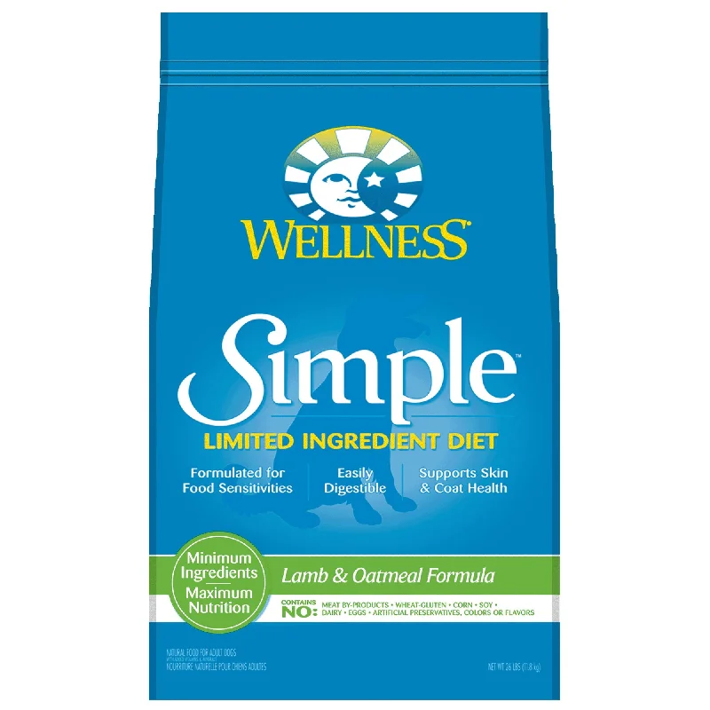 Wellness Simple Natural Limited Ingredient Diet Lamb and Oatmeal Recipe Dry Dog Food