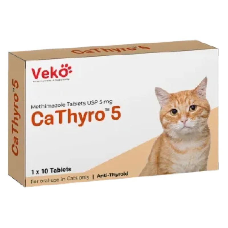 Veko CaThyro Methimazole 5mg Tablets for Cats